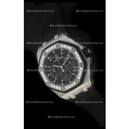 Audemars Piguet Royal Oak Offshore Lady Alinghi Swiss Watch in Black Dial