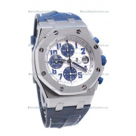 Audemars Piguet Royal Oak Offshore Navy Edition Swiss Watch in White Dial