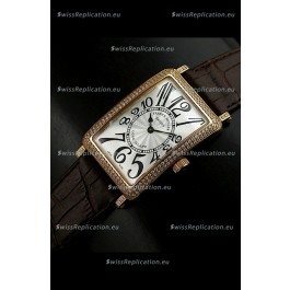 Franck Muller Long Island Japanese Replica Watch in White Dial