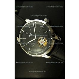 Glashuette Tourbillon Japanese Replica Watch in Black Dial