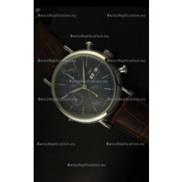 IWC Portofino Chronograph Swiss Watch in Steel Case Grey Dial