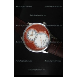 Jaquet Droz Grande Seconde Watch in Red Dial Stainless Steel Case