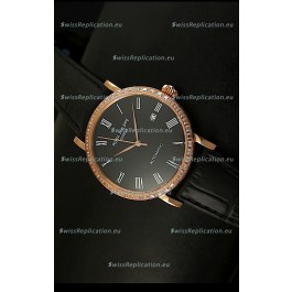 Patek Philippe Calatrava 5298 Swiss Replica Watch in Pink Gold Casing - Roman Hours