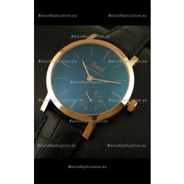 Piaget Altiplano Swiss Manual Winding Replica Watch in Black Dial