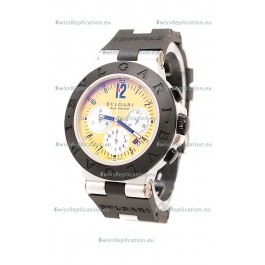 Bvlgari Aluminium Automatic Watch in Yellow Dial