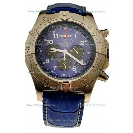Breitling Chronograph Chronometre Japanese Watch in Blue