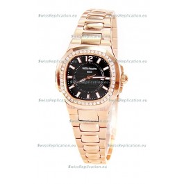 Patek Philippe Nautilus Ladies Replica Pink Gold Watch