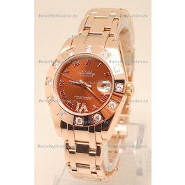 Rolex Datejust Rose Gold Japanese Replica Watch