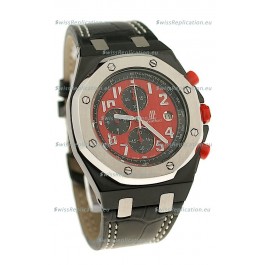 Audemars Piguet Royal Oak Offshore Limited Edition SingaporeGP 2008 Japanese PVD Watch in Red Dial