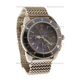 Breitling Chronometre Japanese Replica Watch in Blue Dial