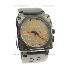 Bell and Ross BR01-94 Edition Japanese PVD Watch in Orange Markers