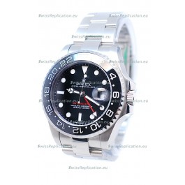 Rolex GMT Masters II 2011 Edition Swiss Replica Watch in Black Cerarmic Bezel