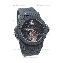 Hublot Black Caviar Tourbillon Japanese Replica Watch