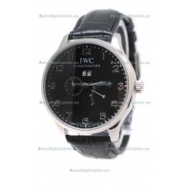 IWC Portuguese Minute Repeater Japanese Watch in Black Dial