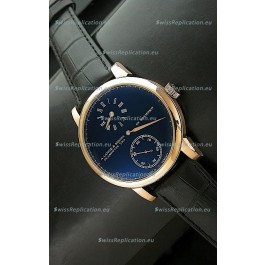 A.Lange & Sohne Cortes de Geneve Decorative Bridges Classic Replica Rose Gold Watch in Black Dial