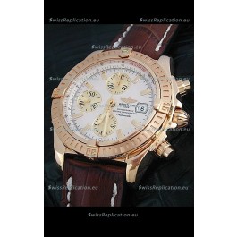 Breitling Windrider Swiss Replica Watch in White Dial