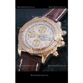 Breitling Windrider Swiss Replica Watch in White Dial