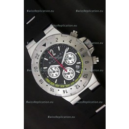 Bvlgari Diagono Chrono Swiss Replica Watch in Black Dial