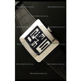 Franck Muller Geneve Infinity Japanese Steel Watch in White Numeral Markers