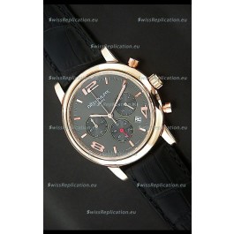 Patek Philippe Perpetual Calender Japanese Steel Watch in Grey Dial