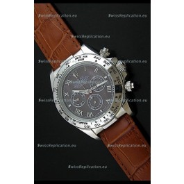 Rolex Daytona Japanese Replica Steel Watch in Grey Dial