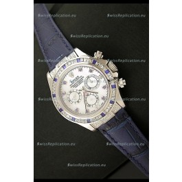 Rolex Oyster Perpetual Cosmograph Daytona Swiss Replica Watch in Blue Strap