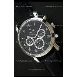Vacheron Constantin Perpetual Calendar Japanese Watch in Black Dial