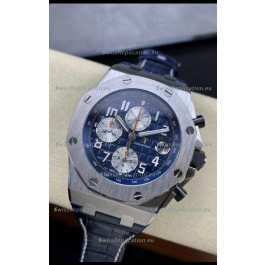 Audemars Piguet Royal Oak Offshore Blue Dial Chronograph 1:1 Mirror Replica Watch - 904L Steel