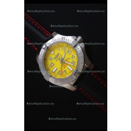 Breitling Avenger II Seawolf Black Leather Strap 45MM - 1:1 Mirror Replica Watch