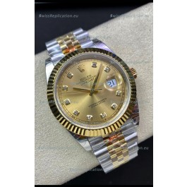 Rolex Datejust 126333 41MM ETA 3235 Swiss 1:1 Mirror Replica Watch in Yellow Gold 904L Steel - 1:1 Mirror