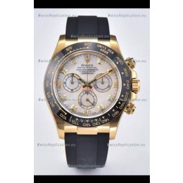 Rolex Cosmograph Daytona 116518LN-0037 Yellow Gold Original Cal.4130 Movement - 904L Steel Watch