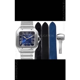 Cartier "Santos De Cartier" Mens XL 1:1 Mirror Replica Watch in 904L Steel Casing 