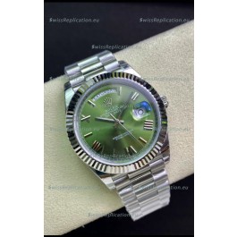 Rolex Day Date Presidential M228239-0033 904L Steel 40MM - Olive Green Dial 1:1 Mirror Quality Watch
