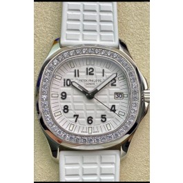 Patek Philippe Aquanaut LUCE 5072A-001 Quartz Swiss Replica Watch in White Dial 35MM