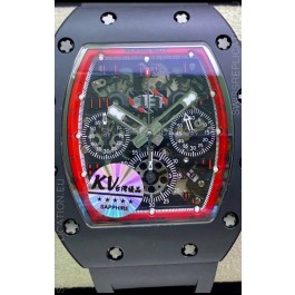 Richard Mille RM011 Felipe Massa 1:1 Mirror Quality One Piece Black Ceramic Case Watch