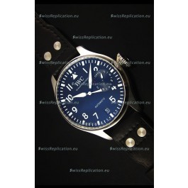 IWC Big Pilot IW500901 - Functional Power Reserve Brown Strap Black Dial 1:1 Mirror Watch