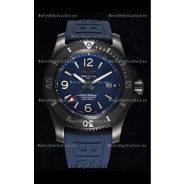 Breitling Superocean Automatic 46 Black Steel - Blue Dial in DLC Coated Casing 