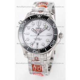 Omega Seamaster 300M Master Chronometer White Swiss 904L Steel 1:1 Mirror Replica Watch