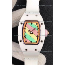 Richard Mille RM-07 Bon Bon White Ceramic Ladies 1:1 Swiss Replica Watch 