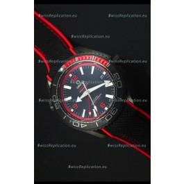 Omega Seamaster Planet Ocean Deep Black Red GMT 1:1 Edition Swiss Replica Watch