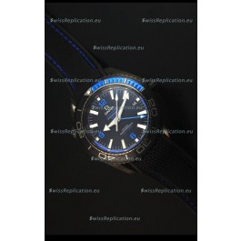 Omega Seamaster Planet Ocean Deep Black Blue GMT 1:1 Edition Swiss Replica Watch