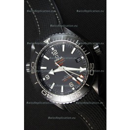 Omega Seamaster Planet Ocean Deep Black GMT 45.5MM 1:1 Mirror Replica Watch 