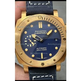 Panerai Submersible PAM01074 Blue Abisso Edition 1:1 Mirror Replica Watch in Blue Dial 42MM
