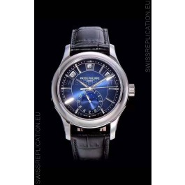 Patek Philippe 5205-001 Complications MoonPhase 1:1 Mirror Swiss Replica Watch Blue Dial