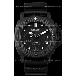 Panerai Submersible Marina Militare Carbotech 47MM 1:1 Mirror Swiss Watch 