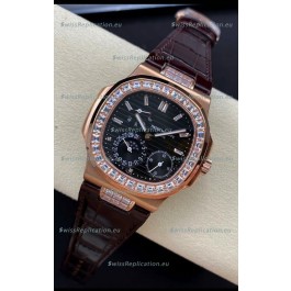 Patek Philippe Nautilus 5712R 1:1 Quality Swiss Replica Watch in Black Dial