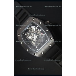 Richard Mille RM055 Ceramic Case Watch in Black Inner Bezel