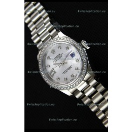 Rolex Datejust Ladies Star Diamonds Markers Swiss Watch CAL.2236 Movement 1:1 Mirror Replica