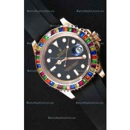 Rolex Yachtmaster 116695 Everose Gold Diamonds 1:1 Ultimate Mirror Replica Watch