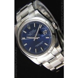 Rolex Datejust Japanese Replica Watch - Blue Dial in 36MM with Oyster Strap